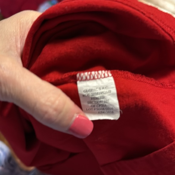 Luigi kids snowman appliqué red long sleeve T-shirt sizes 6X and 10 EUC - Picture 3 of 4